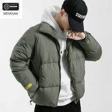 Load image into Gallery viewer, MITEKSAN Winter Canada Down Jacket Men Stand Collar Bread Coats Fashion Casual Goose Outerwear Male Clothes 2019 Doudoune Homme