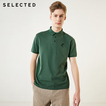 Load image into Gallery viewer, SELECTED Men's Pure Color Turn-down Collar Short-sleeved Polo S|419206535
