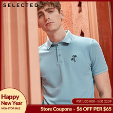 Load image into Gallery viewer, SELECTED Men's Pure Color Turn-down Collar Short-sleeved Polo S|419206535
